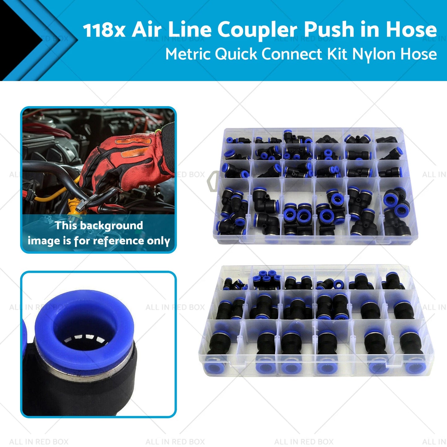 Air Line Coupler Quick Connect for Metric Hose Joiner