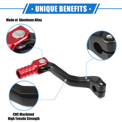 Gear Shifter Lever / Universal / Aluminum Alloy Red Black for Motorcycle