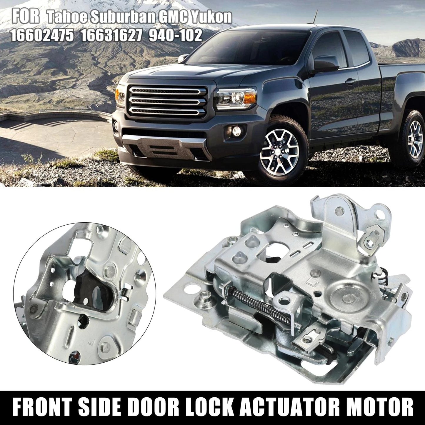 Door Lock Actuator Front Left Driver Side for Chevrolet GMC