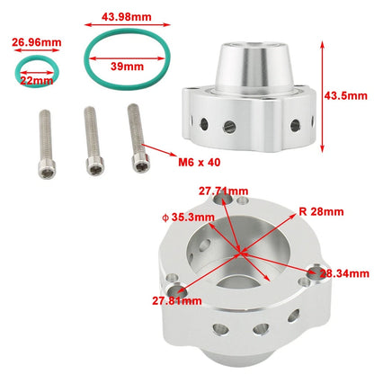 Red Turbo Blow Off Valve Spacer for Audi A3 A4 2.0 TSi FSi (2006-2013)