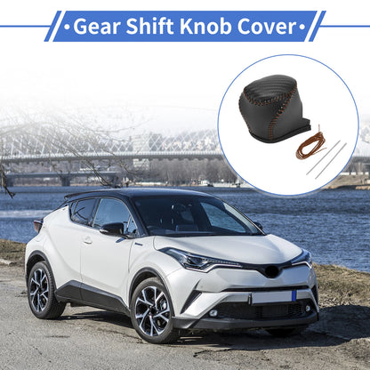 Gear Shift Knob Cover for Toyota CH-R 2017-2021 Black Carbon Fiber