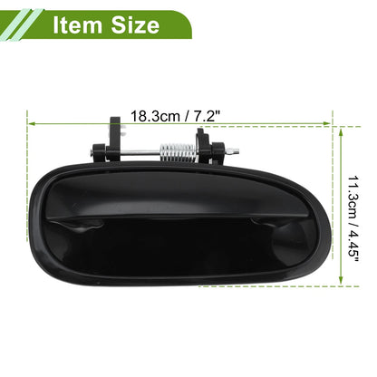 Exterior Door Handle for Honda Civic (1996-2000) Black Rear Right