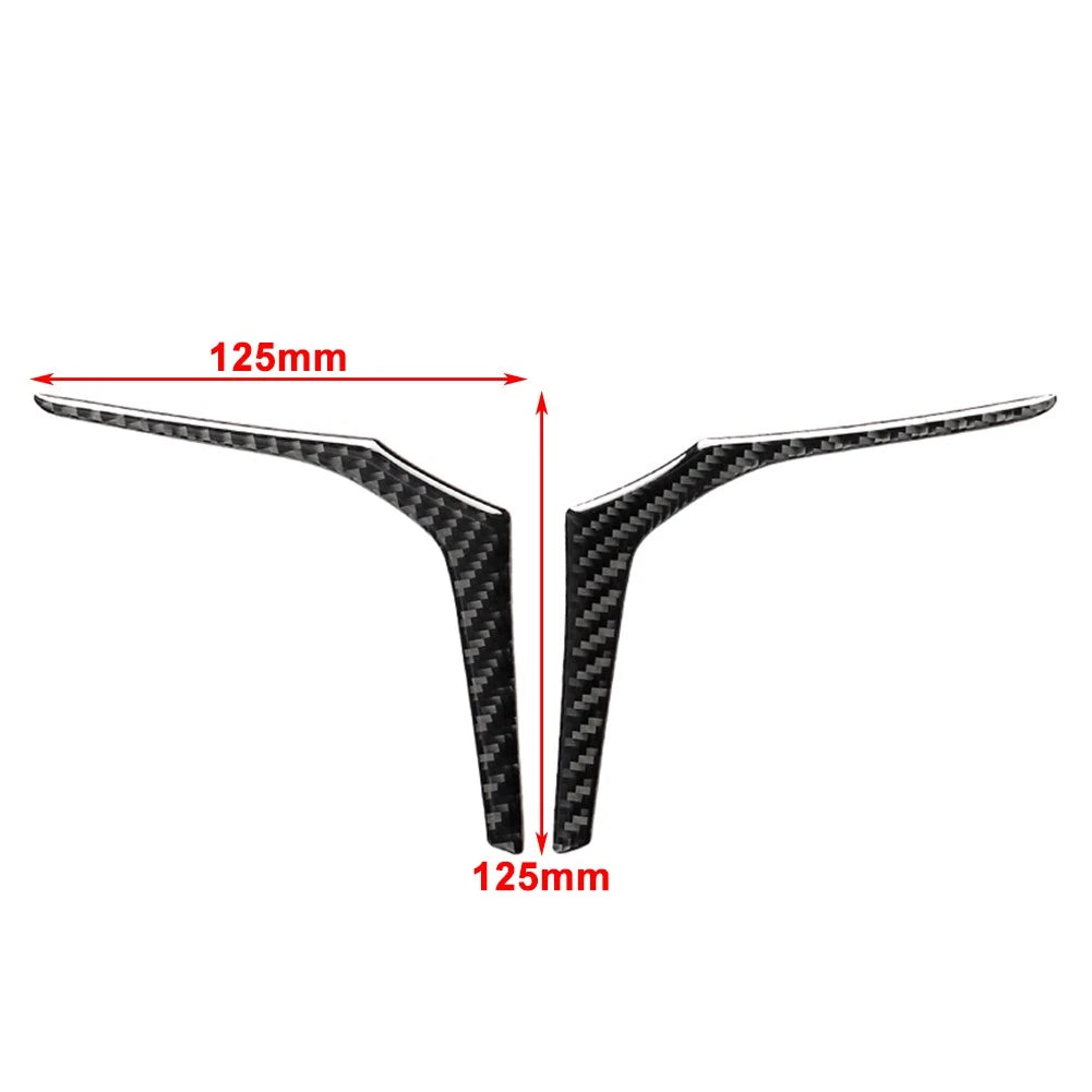 Black Steering Wheel Strip Cover Trim for BMW 3 5 6 Series X3 X4 X5 (2018-2023)