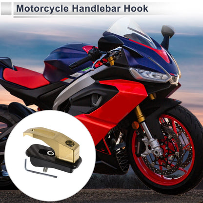 Rectangular with Hole Aluminum Alloy Motorcycle Hanging Hook Yellow