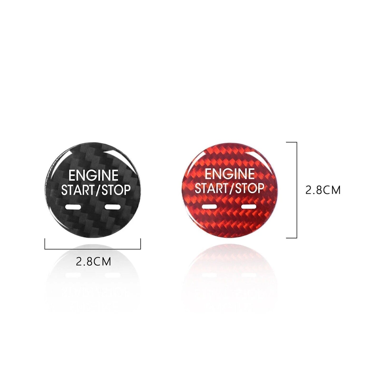 1x Carbon Fiber Engine Start Stop Button Cover for Cadillac XTS CT6 XT5 (2013-2020)