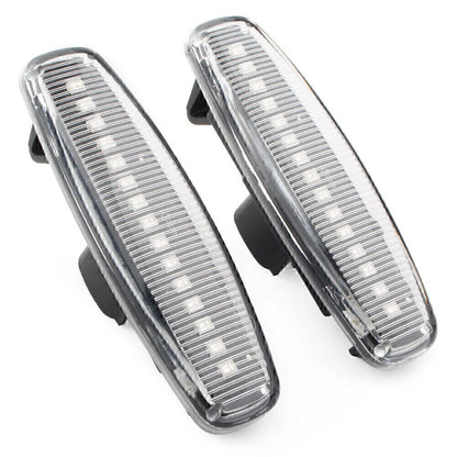 Clear LED Sequential Side Marker Lights for Infiniti EX25 M35 Q60 Q70 QX50 (2008-2020)