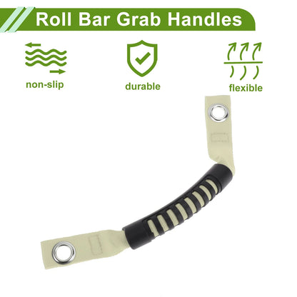 Roll Bar Grab Handles for Jeep Wrangler (2018-2030) Black Beige