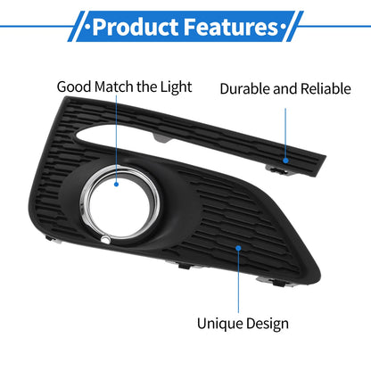 1 Pc Car Front Left Fog Light Grill for Chevrolet Cruze (2017-2018)