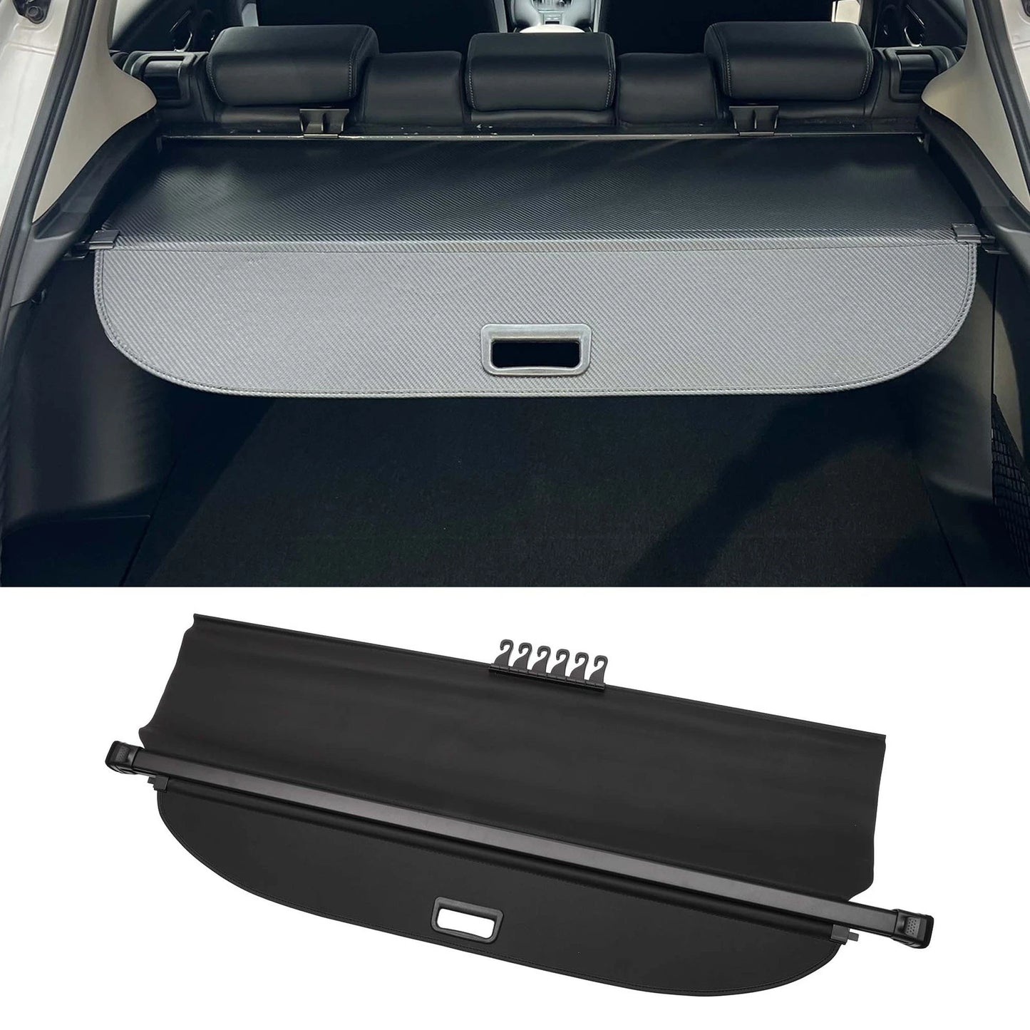 Retractable Cargo Cover Gloss Black for Toyota Highlander (2008–2013)