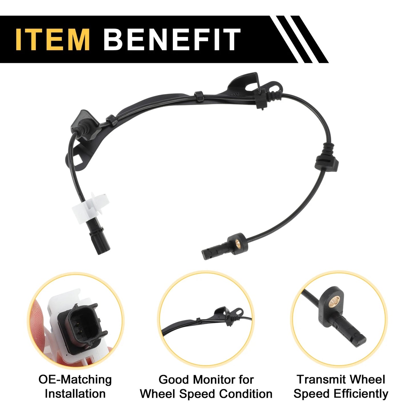 ABS Wheel Speed Sensor for Honda Jade (2012-2024) Rear Right