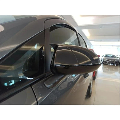 2 Piece Side View Mirror Covers for Opel Corsa E (2014-2019) Gloss Black