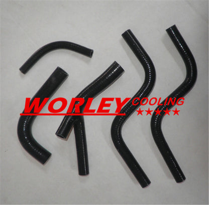 Black Silicone Radiator Hose Kit for Honda CR125R (1987-1988)