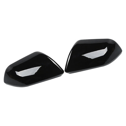 2 x Black Side Mirror Covers for Ford Mustang (2015-2019)