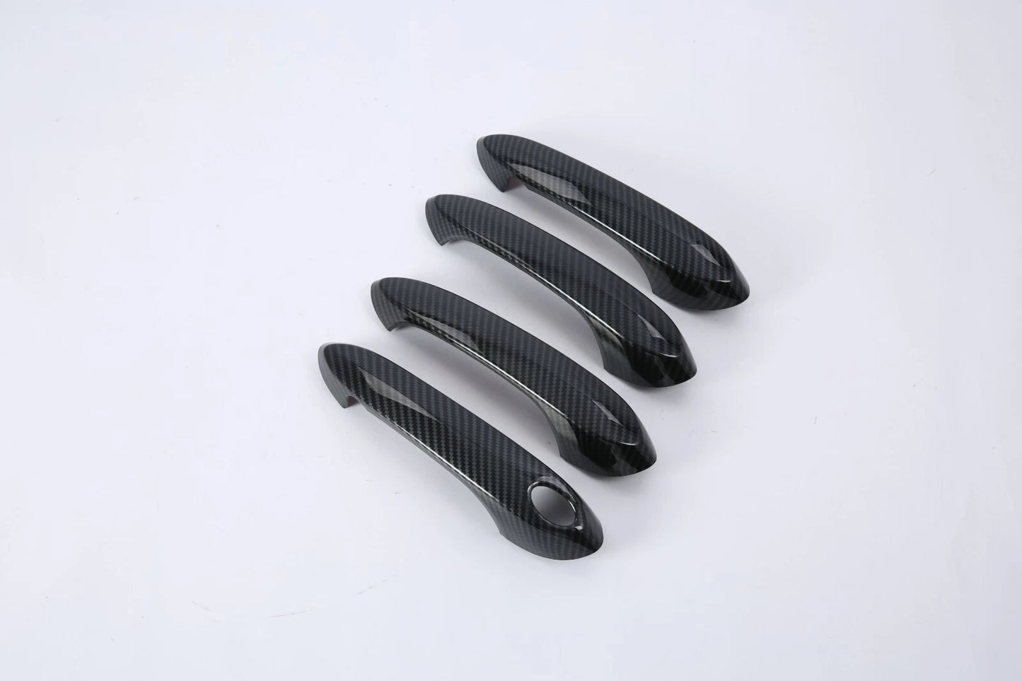 ABS Carbon Fiber Look Side Door Handle Cover Trim for 2018-2024 BMW X3 G01