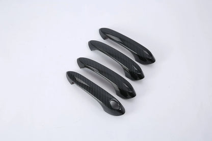 ABS Carbon Fiber Look Side Door Handle Cover Trim for 2018-2024 BMW X3 G01