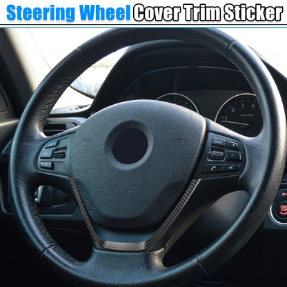 Carbon Fiber Pattern Black ABS Plastic Steering Wheel Covers for BMW 3 Series (2006-2013)