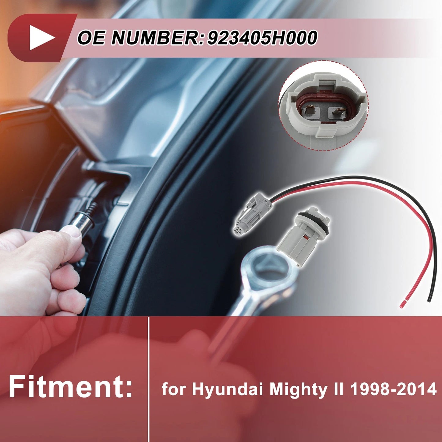 License Plate Light Socket Wiring for Hyundai Mighty II (1998-2014)