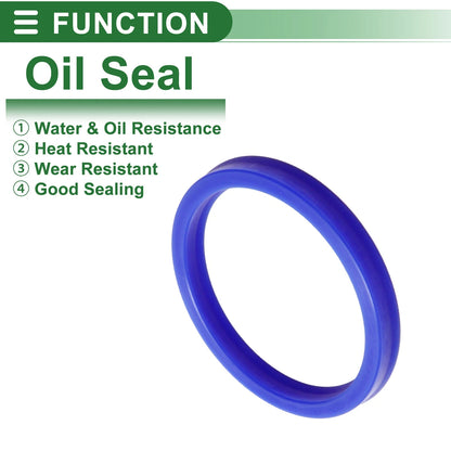 Oil Seal 80x94x10mm Rotary Shaft Seal TPU Blue 5 Pcs for Car Make Model