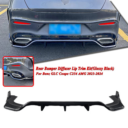 Rear Bumper Diffuser Lip for Benz GLC Class C254 AMG (2023-2024)