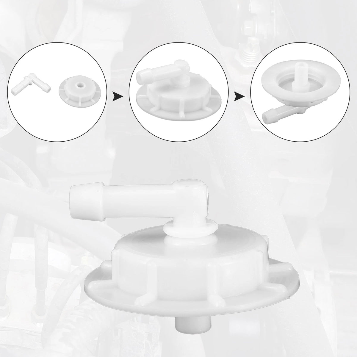 3 x Windshield Washer Fluid Reservoir Bottle Tank Cap for Acura CL (2001-2003)