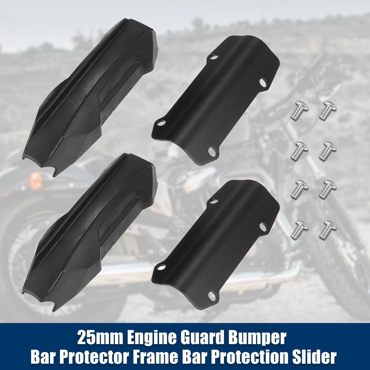 4pcs Motorcycle Guard Crash Bar Bumper Block for BMW R1250GS Adventure F800GS