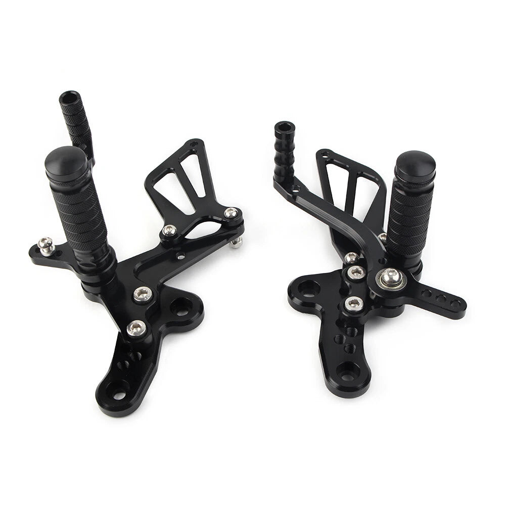 Rearset Foot Pegs for Suzuki Hayabusa GSX1300R (1999-2008) Black