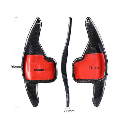 2 x Carbon Fiber Shift Paddle Extensions for BMW 1-7, X1-X6, i8 (2012-2020)