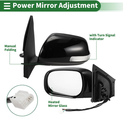 Left Side Door Mirror for Toyota RAV4 (2009–2012)