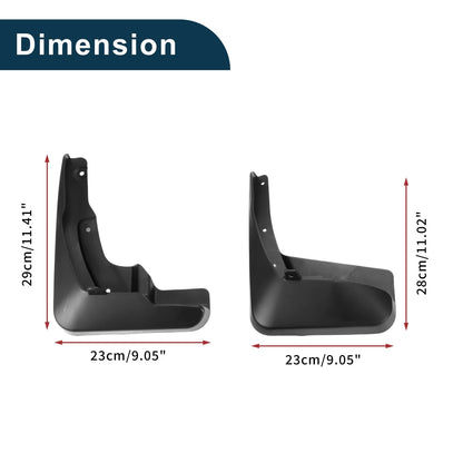 Mud Flaps Splash Guards 1 Set for Toyota Venza (2013-2016)