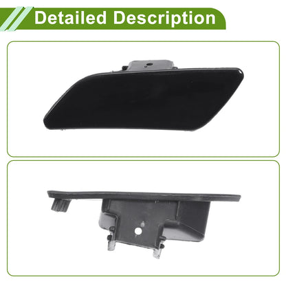 Left washer nozzle cover cap for Porsche Panamera (2014-2016) Black