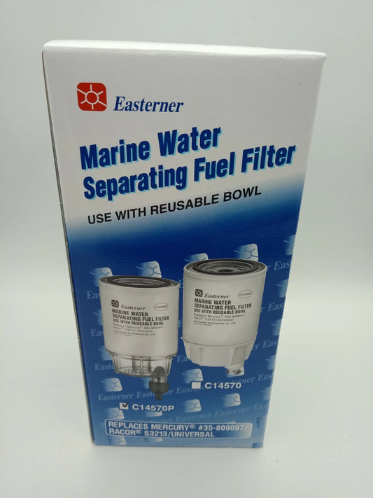 Marine Water Separating Fuel Filter & Reusable Clear Bowl for Racor/Mercury