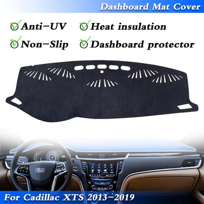 Dash Mat for CADILLAC XTS Black Carpet Dashboard (2013-2019)