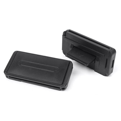 2 x Black Shoulder Tension Adjuster Strap Clips for Car Seat Belt
