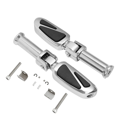 Chrome Passenger Footpegs Bracket for Harley Heritage Classic, Fat Bob (18-25)