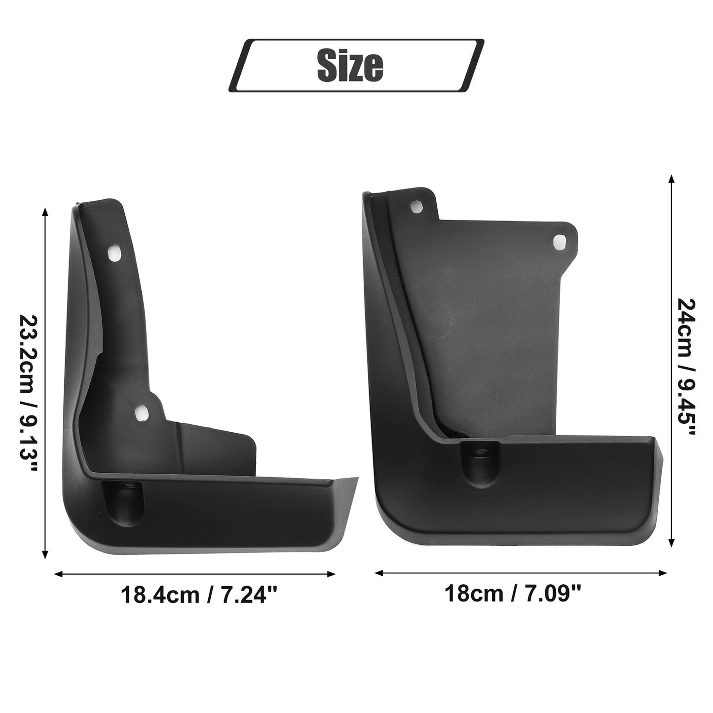 Mud Flaps Splash Guards for Toyota Camry (2018-2022) Black 1 Set