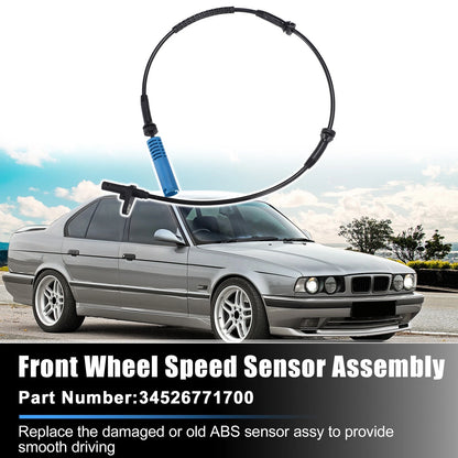 Front Left Right ABS Wheel Speed Sensor for BMW 525i Base 3.0L L6