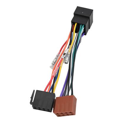 16 Pin Auto Adapter Wiring Harness for Car Stereos with ISO Connections
