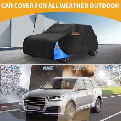Waterproof Car Cover for BMW Mini Cooper 2014-2024 Black 210D-PU