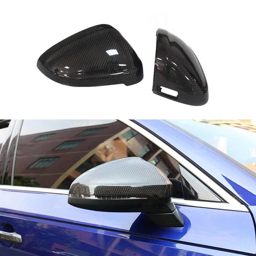 Carbon Fiber Mirror Covers for Audi RS4 S4 A4 B9 (2017-2019)