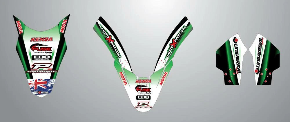 Aussie Pride Sticker Kit for 2014 Kawasaki KX 85 (2014)