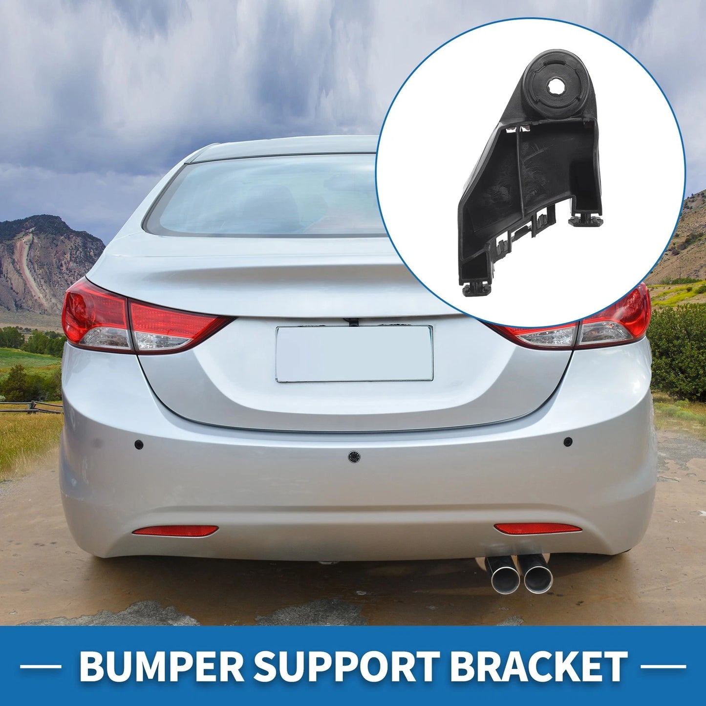 1x Left Rear Bumper Retainer Bracket for Toyota C-HR (2017–2018)