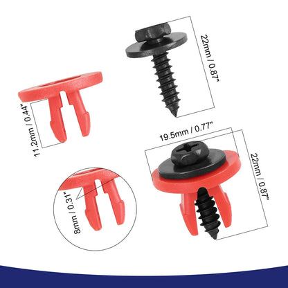Undertray Cover Fasteners Clips for Ford Focus  - 10 Pack
