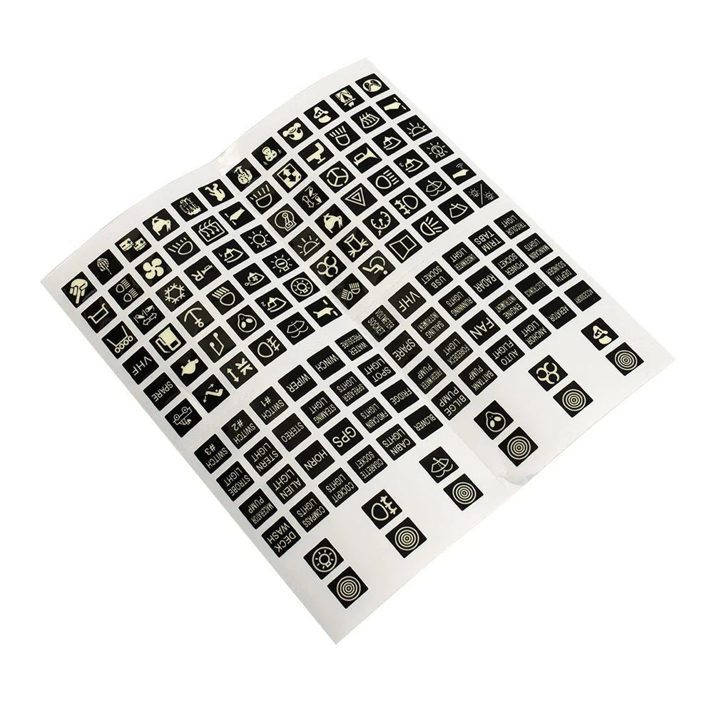 Switch Sticker Labels Decal Panel Sticker for Boat Decoration