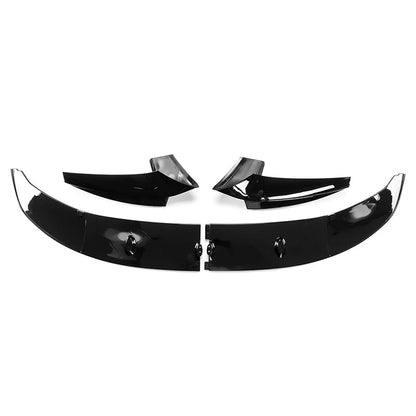 Black Front Bumper Spoiler Lip Splitter for 2011-2016 BMW F10 5 Series