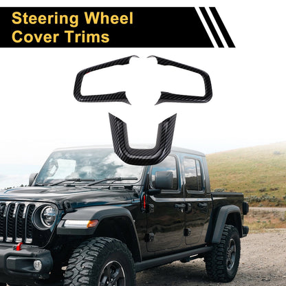 Steering Wheel Cover Trim for Jeep Wrangler JL JLU (2018-2023)