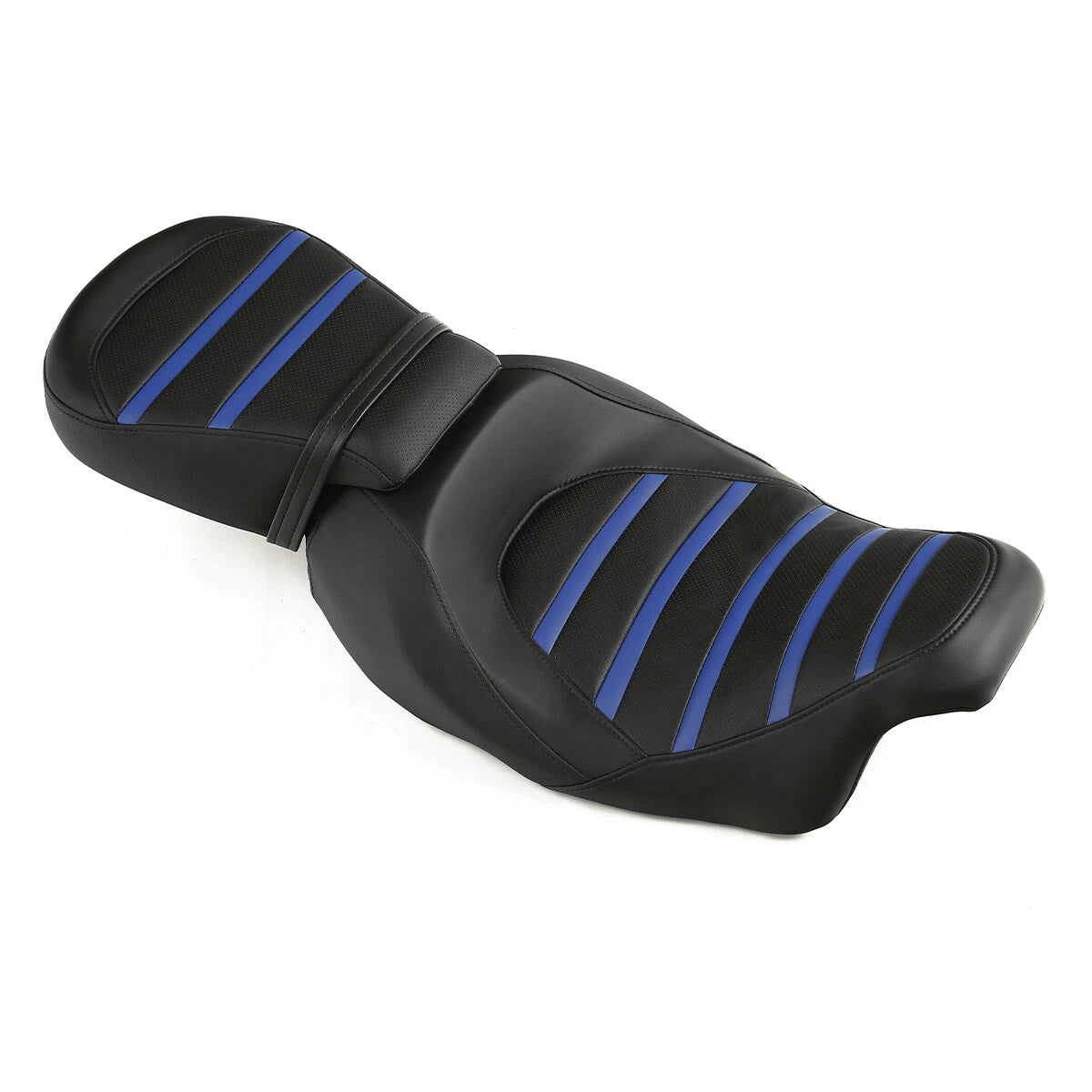 Rider Driver Passenger Seat for Harley Road Glide King (2009-2023) Black Blue