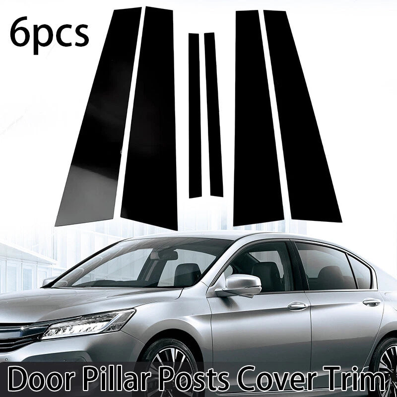Pillar Cover Trim Decal Gloss Black for Honda Accord (2013-2017)