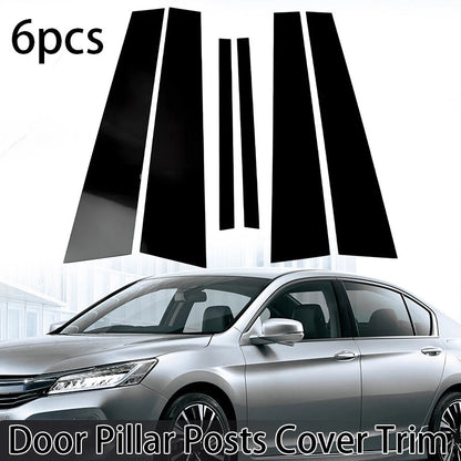 Pillar Cover Trim Decal Gloss Black for Honda Accord (2013-2017)