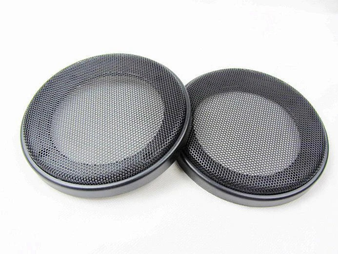 2x 4" inch Tweeter Audio Speaker Cover Circle Metal Mesh Grille Cover Trim