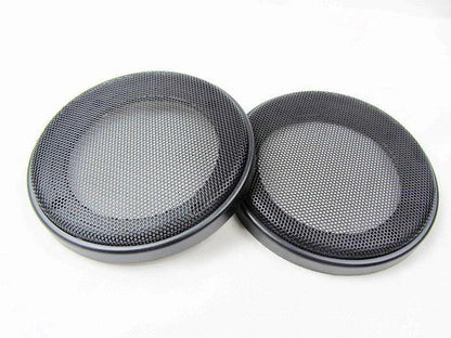 2x 4" inch Tweeter Audio Speaker Cover Circle Metal Mesh Grille Cover Trim